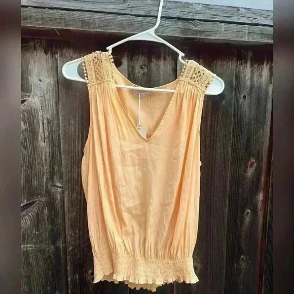 RAMY BROOK Reese Blouse In Apricot Nectar New With Tag - Picture 4 of 6